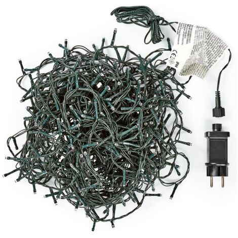 Guirnalda de Luces LED AX8401040 Luz cálida Blanco Cálido 21 m Verde