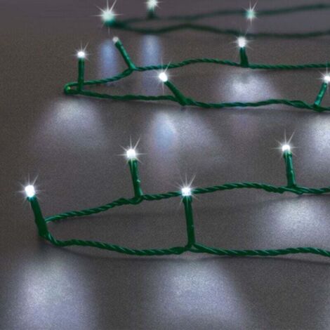 Guirnalda de luces LED de 18 m, XU, para exteriores, blanco frío - Feeric Lights & Christmas, Producto de alta calidad, larga vida útil, ahorro de energía, sin rayos UV, satisfacción garantizada - K