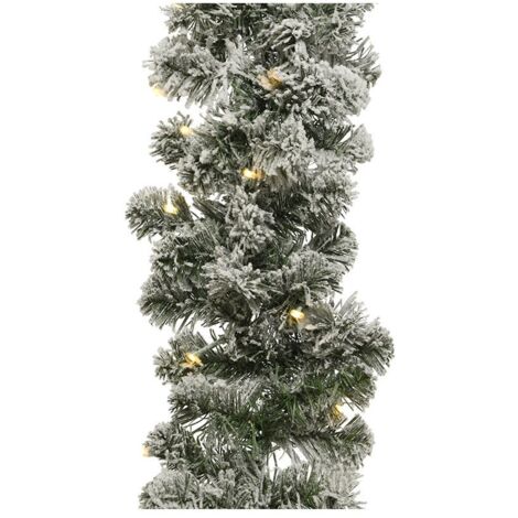 Guirnalda de Luces LED Lumineo Imperial Nevado Blanco Cálido 6,1 m 30 cm