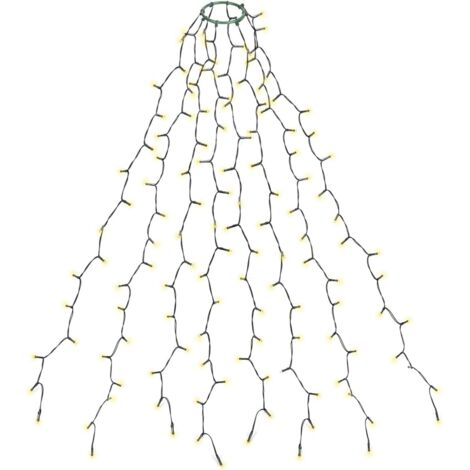 Guirnalda de luces LED para árbol de Navidad con 280 luces, 2 m x 8 m, impermeable, para exteriores (para árboles de 1,5 a 2,8 m), ideal para el hogar, fiestas, Navidad, eventos nocturnos, bodas y dec