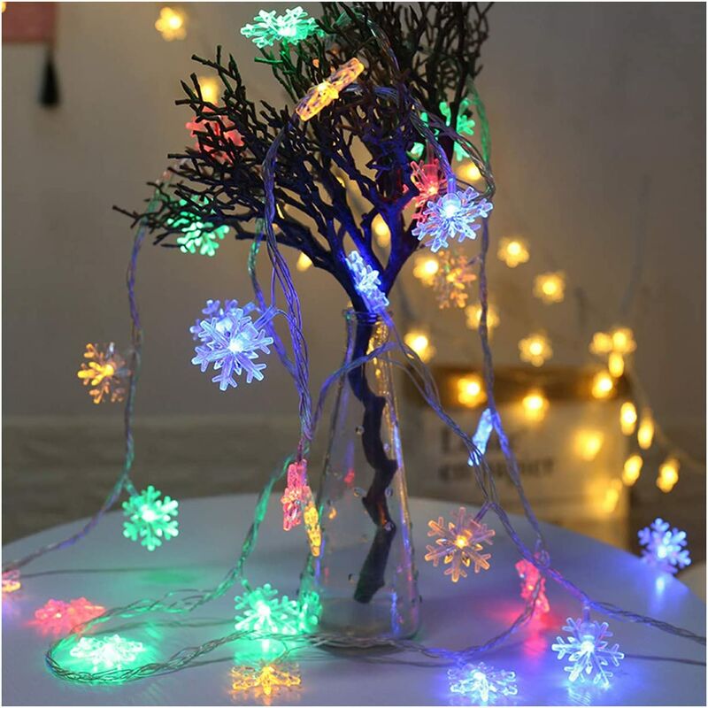 

Guirnalda de luces navideñas 12m Guirnalda de luces LED Guirnalda de luces para Navidad, jardín, patio, dormitorio, fiesta, interior y exterior - sin