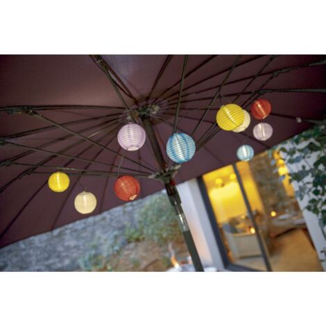 Guirnalda de luces solares led de colores Samba Nortene