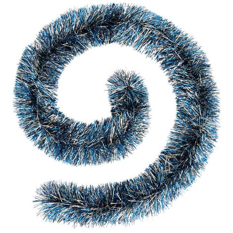 Guirnalda de Navidad Boa hilo fino azul y dorado 150x8x2m - Atmosphera créateur d'intérieur