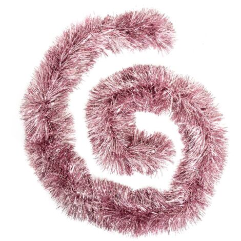 Guirnalda de Navidad Boa hilo fino rosa 150x8x2m - Atmosphera créateur d'intérieur