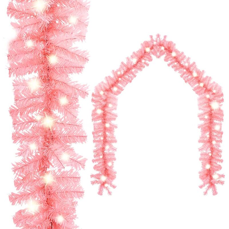 

Guirnalda de Navidad con luces LED rosa 10 m
