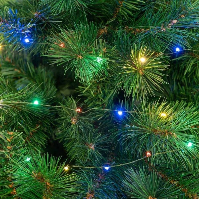

Guirnalda de Navidad de 8 funciones con 180 luces para interior y exterior de led multicolor de 895 cm