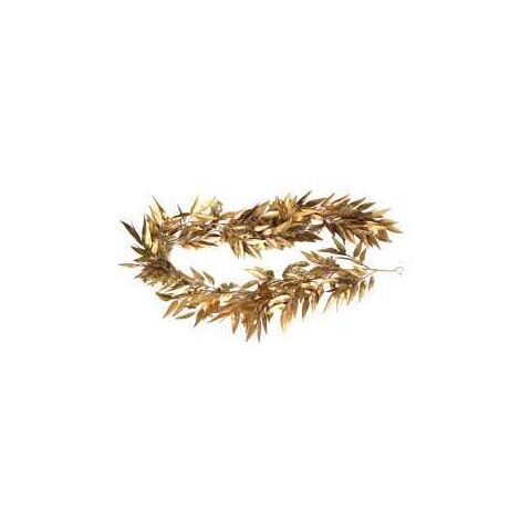 Guirnalda de plástico eucalipto dorado 180x20h5 cm