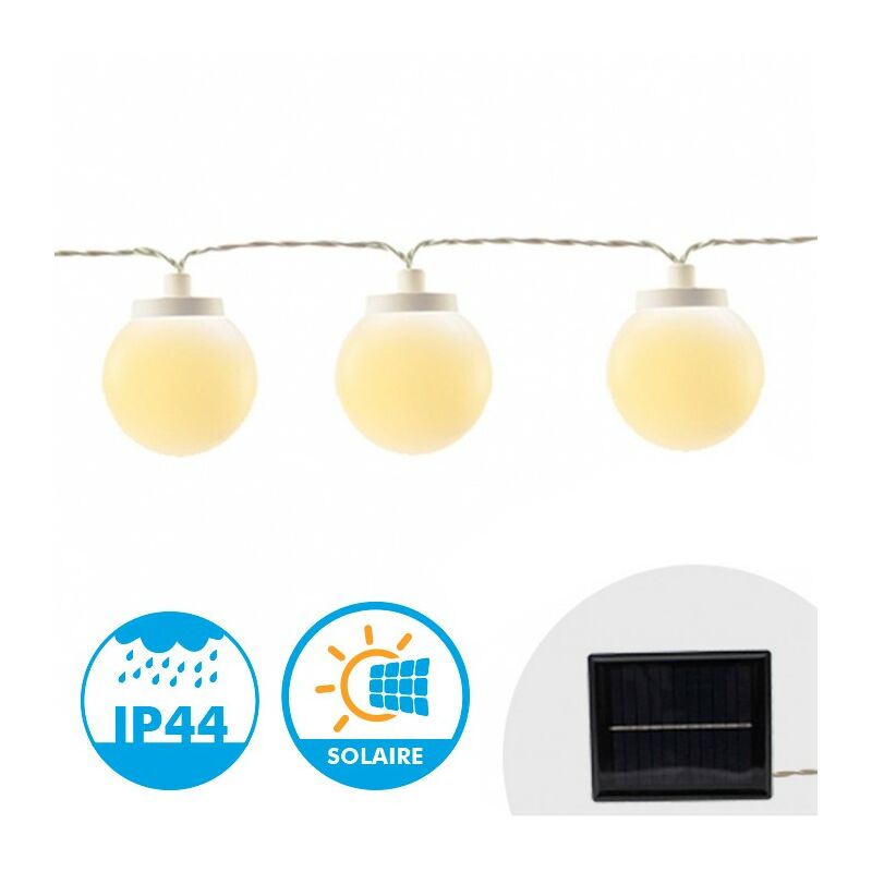

Blachère Illumination - Guirnalda Decorativa Solar Guinguette tipo Blanco Cálido
