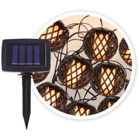 Guirnalda decorativa solar LED 2M 2600-2700K IP44