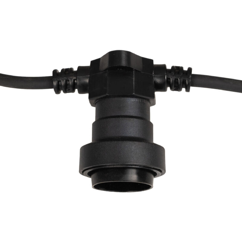 

Guirnalda Exterior conectable en serie IP44 6,5m con 10 casquillos E27