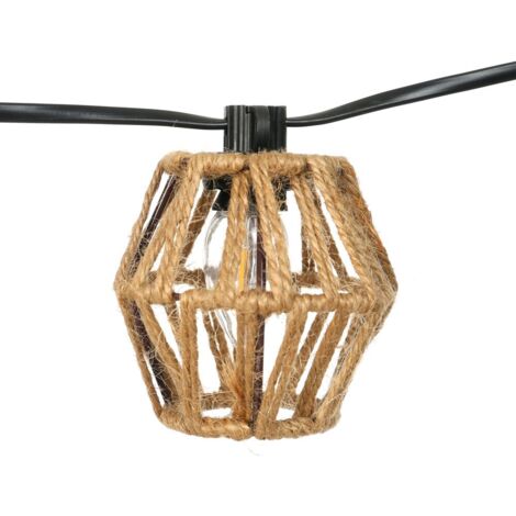 CRISTALRECORD Guirnalda exterior LED solar "Etna" (5W 2700K 330lm) – Natural