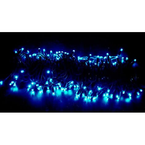 Guirnalda LED 144 Luces Azules 15 m con 8 Efectos, Memoria y Unión Múltiple IP44