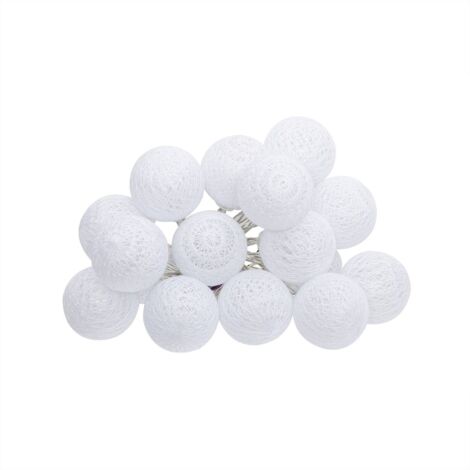 Guirnalda LED 16 bolas - blanca L. 255 cm - Atmosphera créateur d'intérieur