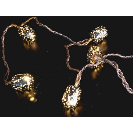 Guirnalda Led 8 Cubos Plateados.