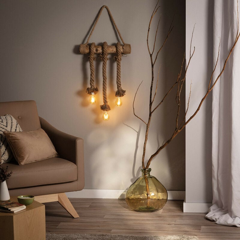 

Guirnalda LED Colgante de Cuerda Kamba 3 Focos Pilas - Pilas