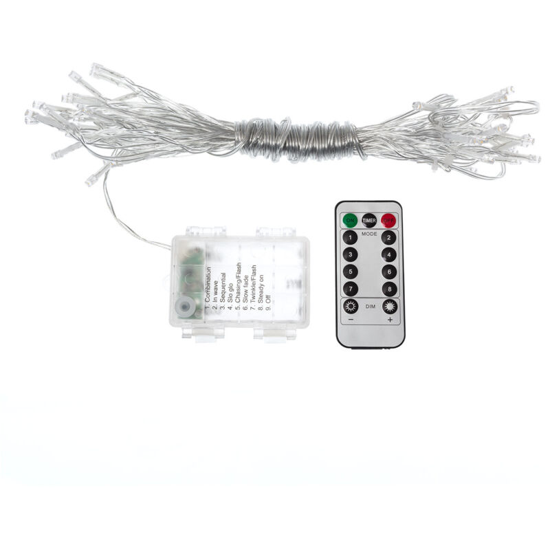 

Guirnalda LED con Batería para Sombrilla 2m Blanco Cálido 2700K - 3200K - Blanco Cálido 2700K - 3200K