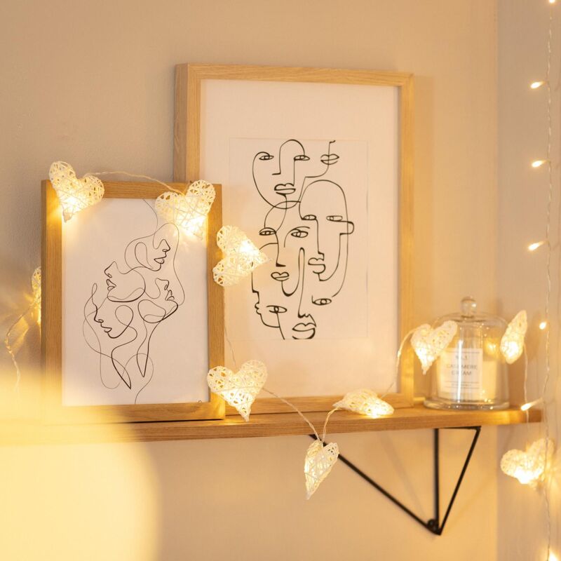

Guirnalda LED Corazones con Batería 1.7m Blanco - Blanco