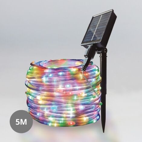 Guirnalda LED solar 5M 8 funciones RGB