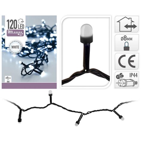 Guirnalda Led XL Blanco Frío 12m IP44