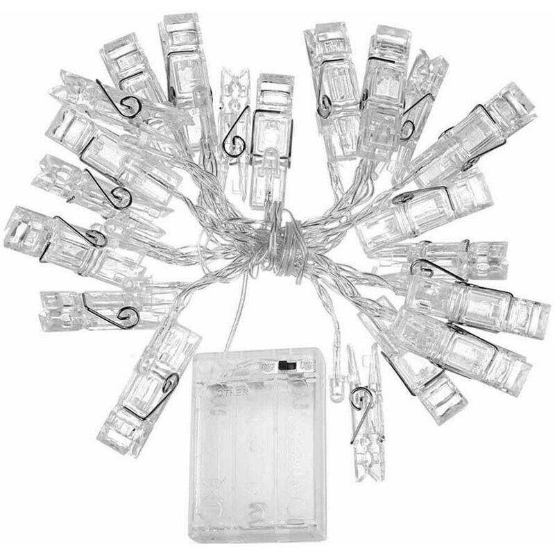 

Guirnalda Luces LED para Fotos, 16 Clips LED Colores para Fotografías Grundig