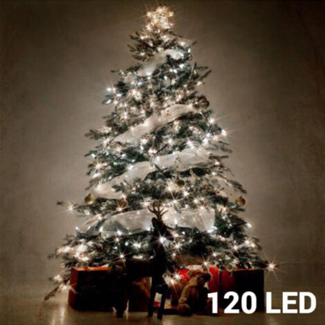 GUIRNALDA MULTIFUNCION 120 LEDS BLANCO FRIO 220V 12m IP44