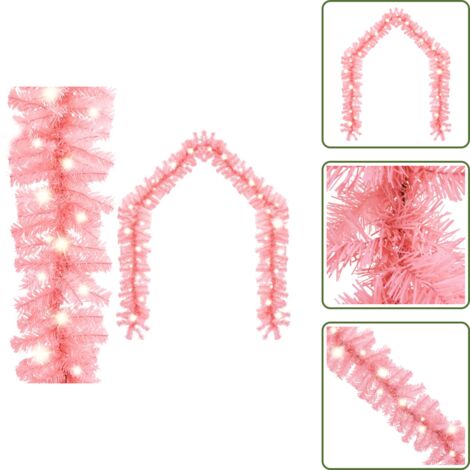 Guirnalda rosa - vidaXL Guirnalda de Navidad con luces LED rosa 5 m - Guirnalda LED