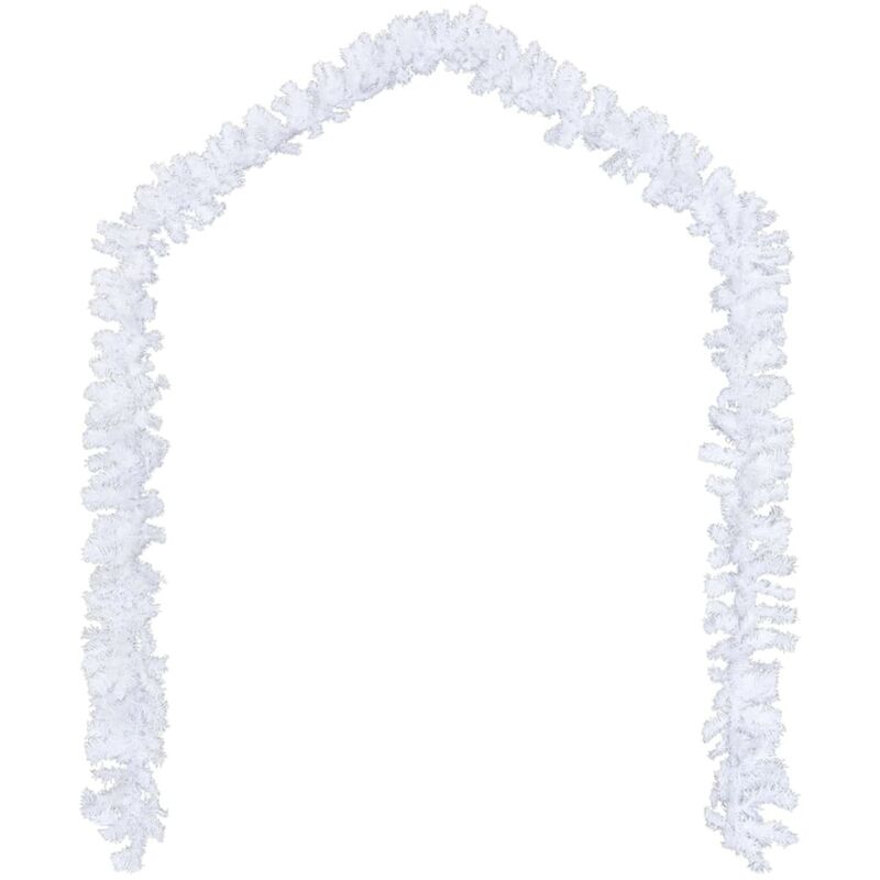 

vidaXL Guirnaldas de Navidad 4 unidades PVC blanco 270 cm - Blanco
