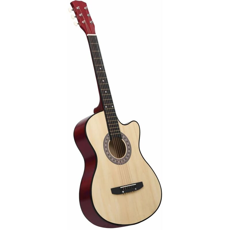 

Guitarra acústica occidental cutaway 6 cuerdas madera tilo 38'