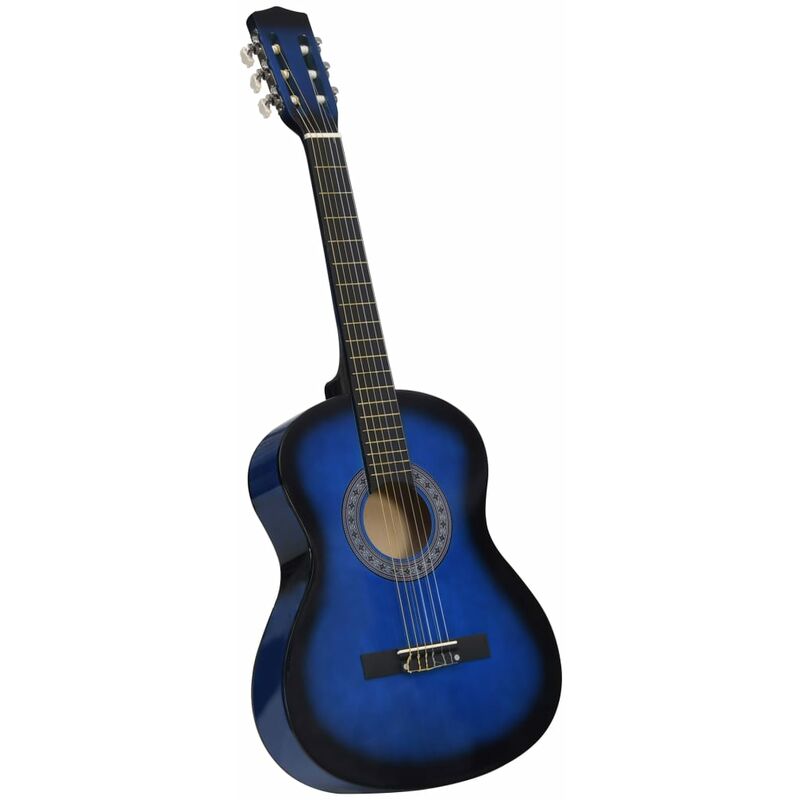 

Guitarra clásica para niños y principiantes azul 3/4 36
