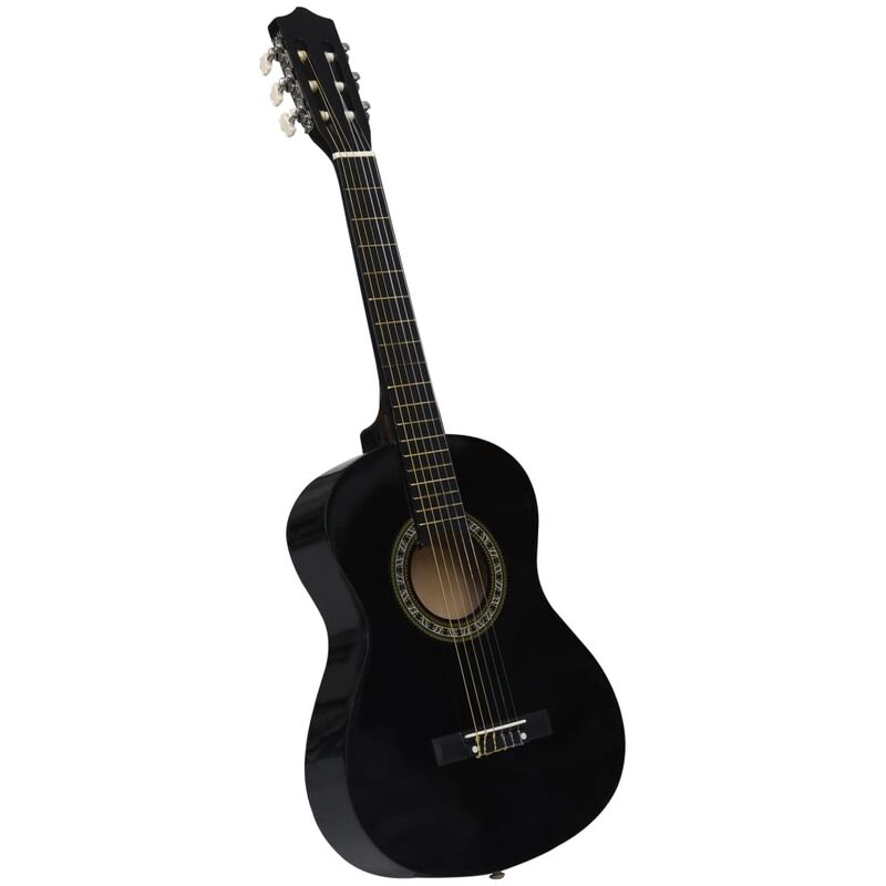 

vidaXL Guitarra clásica para niños y principiantes negro 1/2 34'