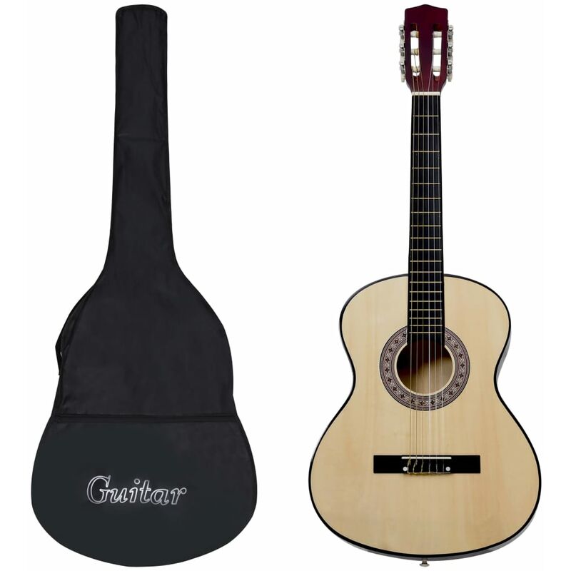 

vidaXL Guitarra clásica para principiantes con funda 3/4 36'