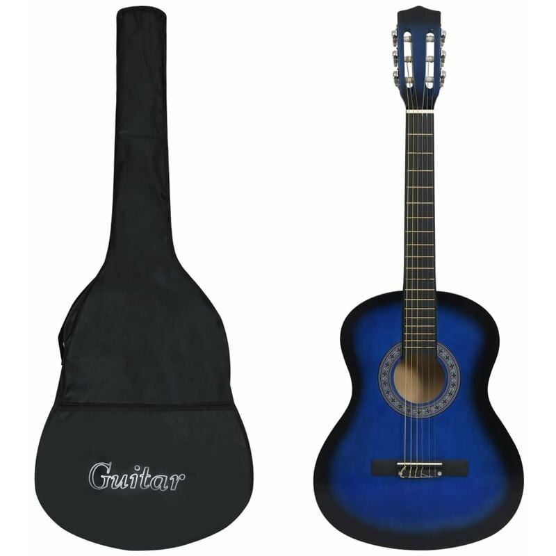 

Guitarra clasica para principiantes con funda azul 3/4 36'