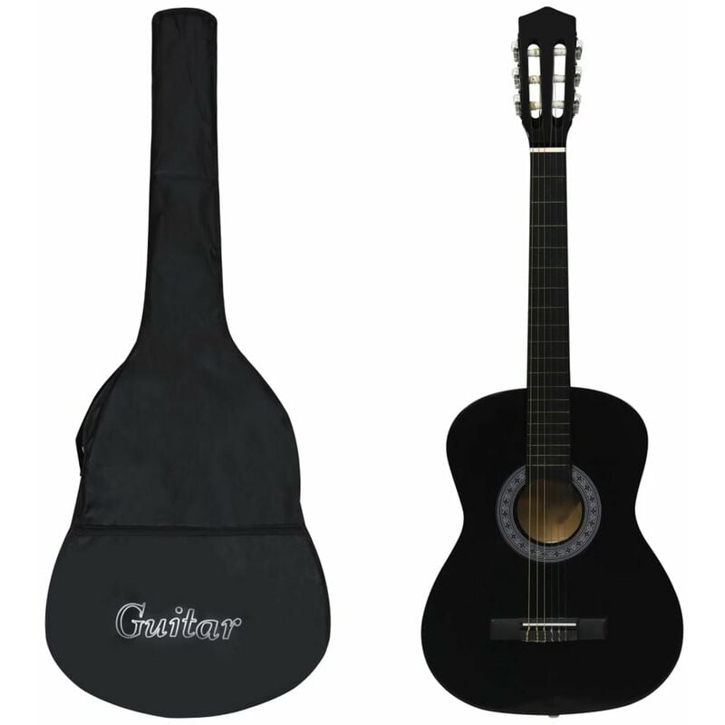 

Guitarra clasica para principiantes con funda negra 3/4 36'