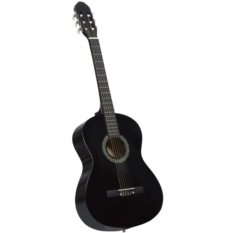 

Guitarra clásica para principiantes madera tilo negro 4/4 39'