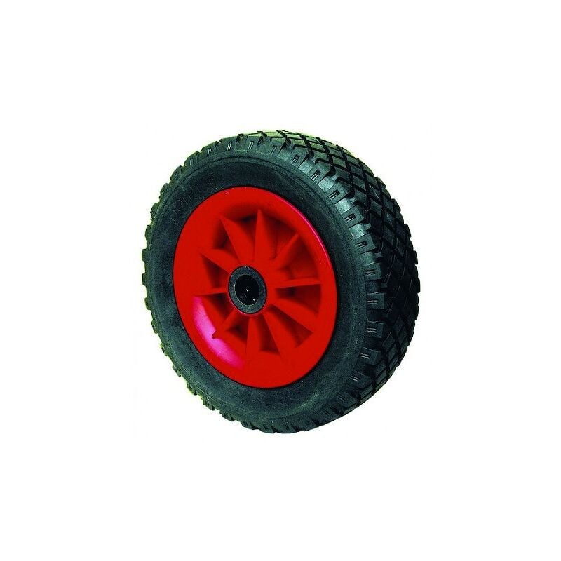 Roue de manutention increvable - 120 kg - polyuréthane- Diamètre 260mm Alésage : 25mm Longueur de moyeu : 75mm Guitel