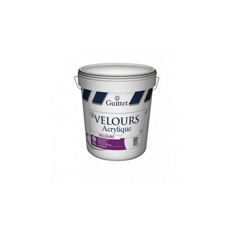 Velours acrylique15lblanc - Guittet