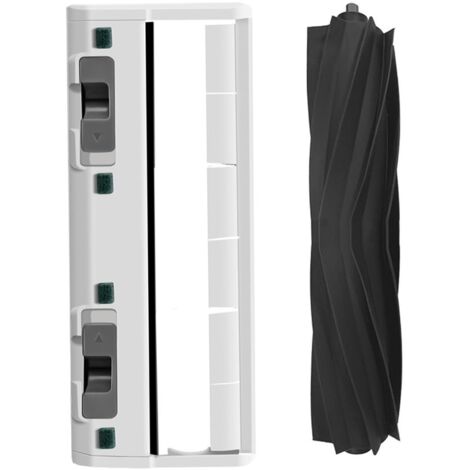 Gummi Hauptbürste für Ecovacs Staubsauger，OZMO T20 T10 T9 T8 T5 950 Serie gummibürsten (Omni Plus Turbo pro) weiß