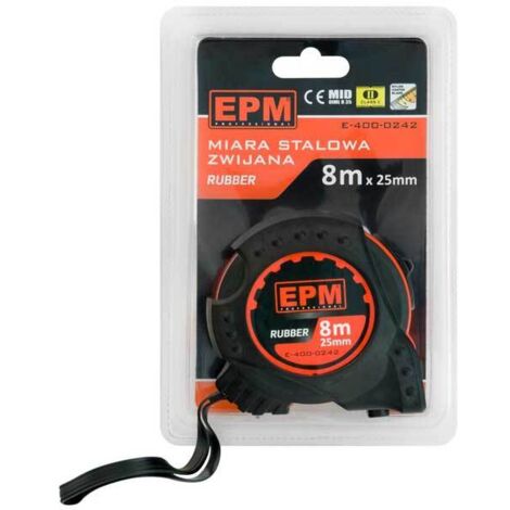 Gummi-Maßband 8 m x 25 mm – E-400-0242