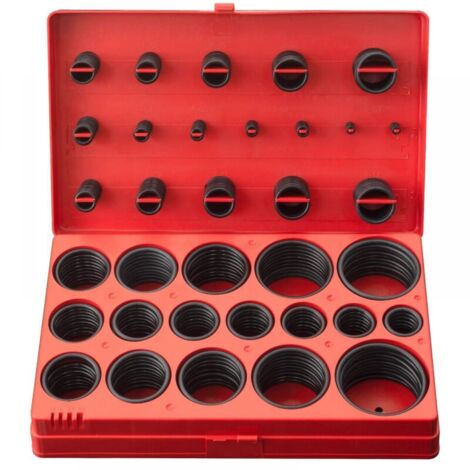 Gummi-O-Ring-Set – 419-teilig – Sortiment an O-Ringen von 3–50 mm – O-Ringe – O-Ring-Etui