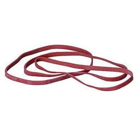 Gummiband 4 x 120 mm (B x L) 80mm Kautschuk rot 50 g/Pack.