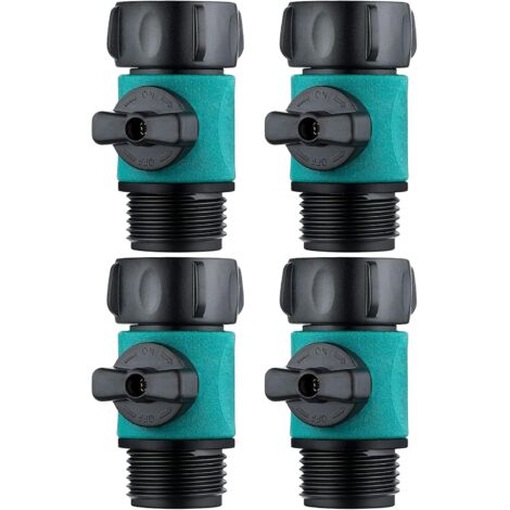 Gummibeschichteter Rückschlagventil-Wasserschlauchanschluss Schnellsteuerventil Auslaufsicheres gerades Ventil für Auto-/Gartenschlauchpistole