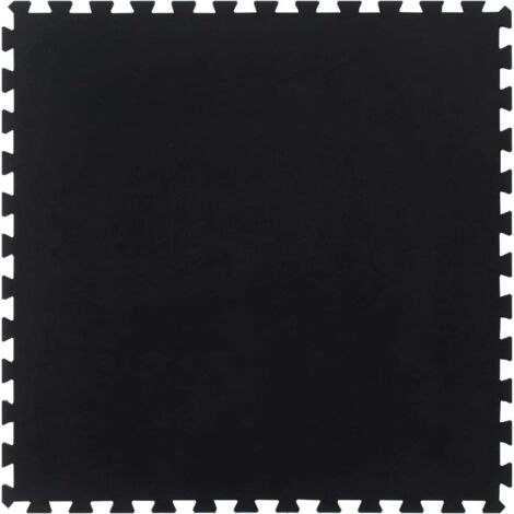 Gummibodenfliese schwarz 12 mm 100x100 cm