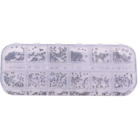Gummidichtungen, 12 Größen (1,4-2,8 mm) für Uhren, wasserdichte Gehäuse und Kronen.