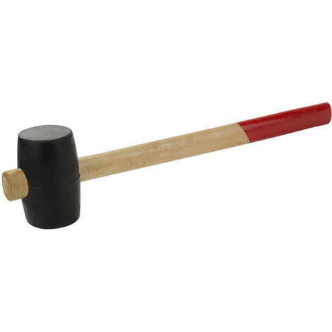 Gummihammer mit Holzstiel Ø 55 mm, schwarz