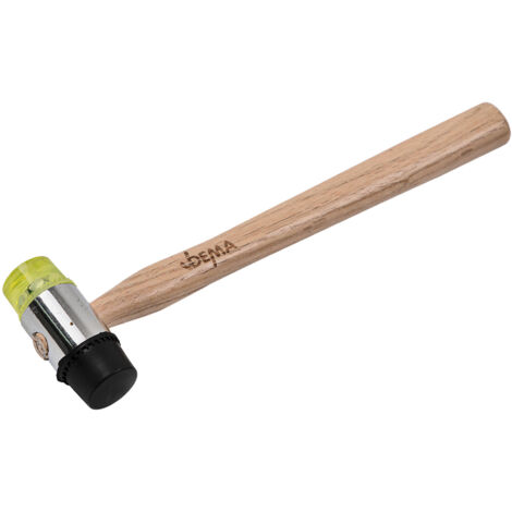 Gummihammer mit Holzgriff GH 30 220 g Ausbeulhammer Kunststoffhammer Schonhammer