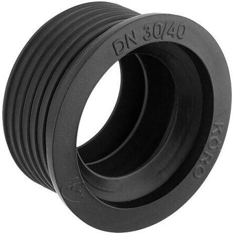 Gummimanschette aus EPDM für Abflussrohr - Nennweite 30/40 mm - für Anschluss DN 32 (1 1/4'')