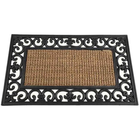 Gummimatte Gazelle 45x75cm schwarz Schmutzfangmatte Matte Fußabtreter TOP NEU