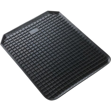 Gummimatte Randwaben, zuschneidbare Antirutschmatte-Auto 53x41 cm schwarz
