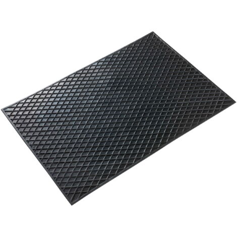Gummimatte Rechteck, zuschneidbare Wabenmatte ca. 70x50 cm schwarz
