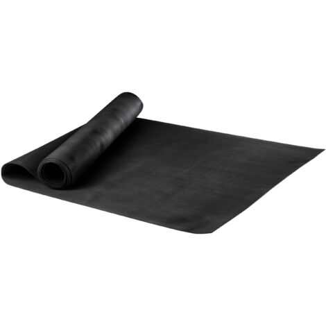 Gummimatte Saturn, zuschneidbare Meterware feinripp 100x150 cm schwarz